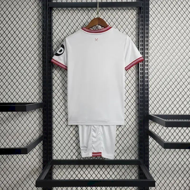 Kit reserva infantil do West Ham United 2023/24