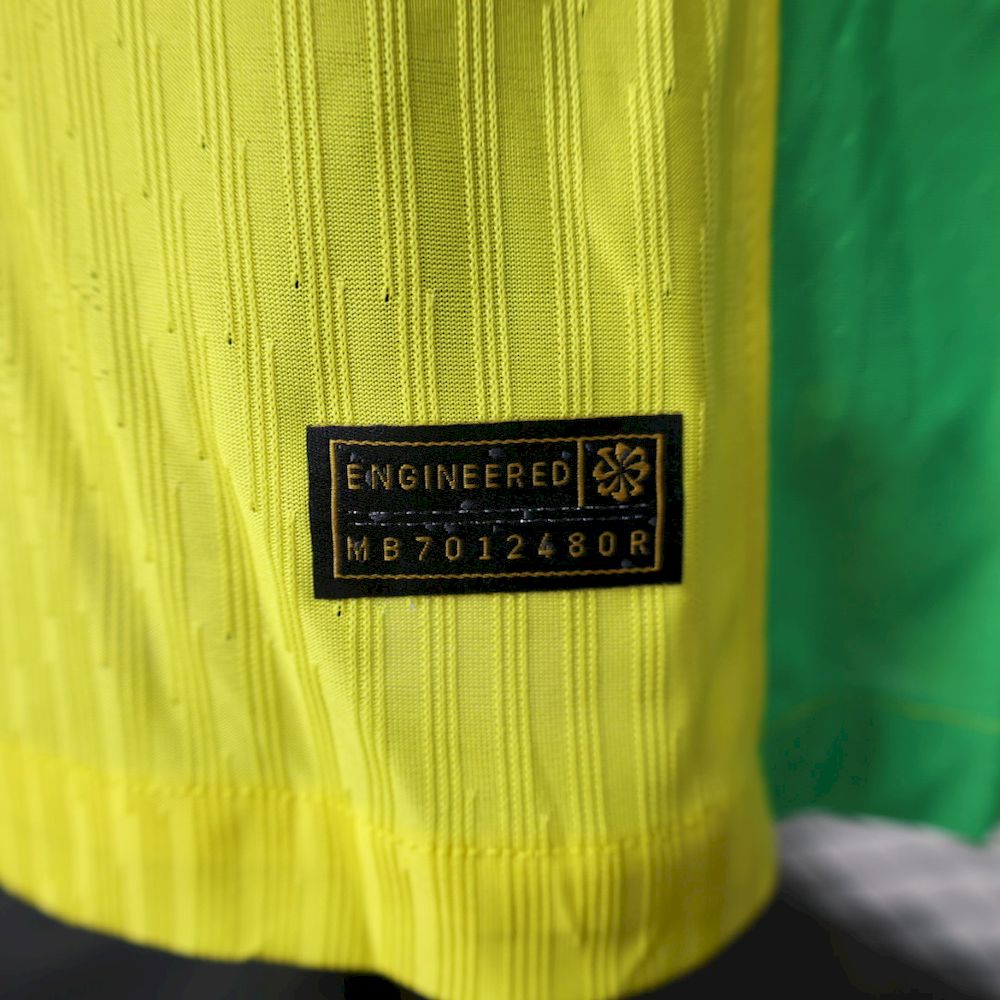 Brazil 2025/26 Home Long Sleeves Jersey Player Version
