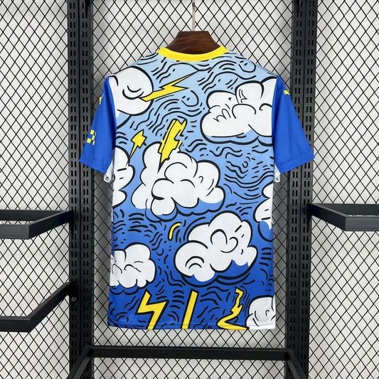 Men's Manchester City 2025/26 Concept version blue and white Jersey