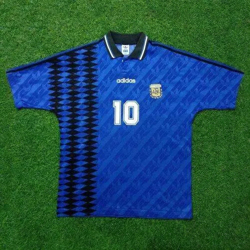 Camisa retrô Argentina 1994 Away Maradona 10