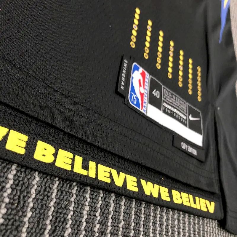 Camisa preta masculina Stephen Curry Team – Edição City do 75º aniversário