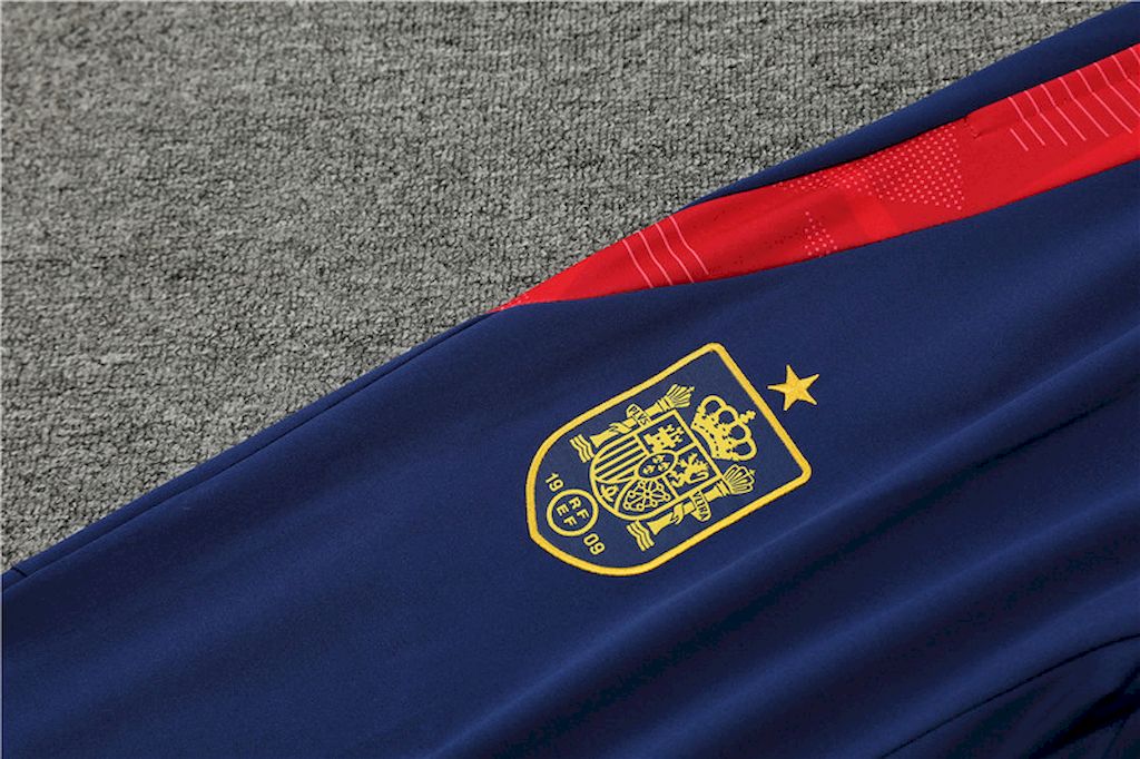 Suéter adulto com zíper e calça Espanha 2024/25 14001
