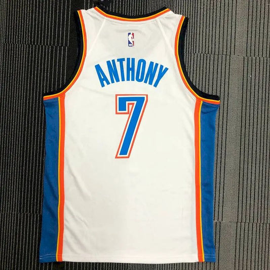 Camisa Swingman Masculina Carmelo Anthony Branca – Edição Associação