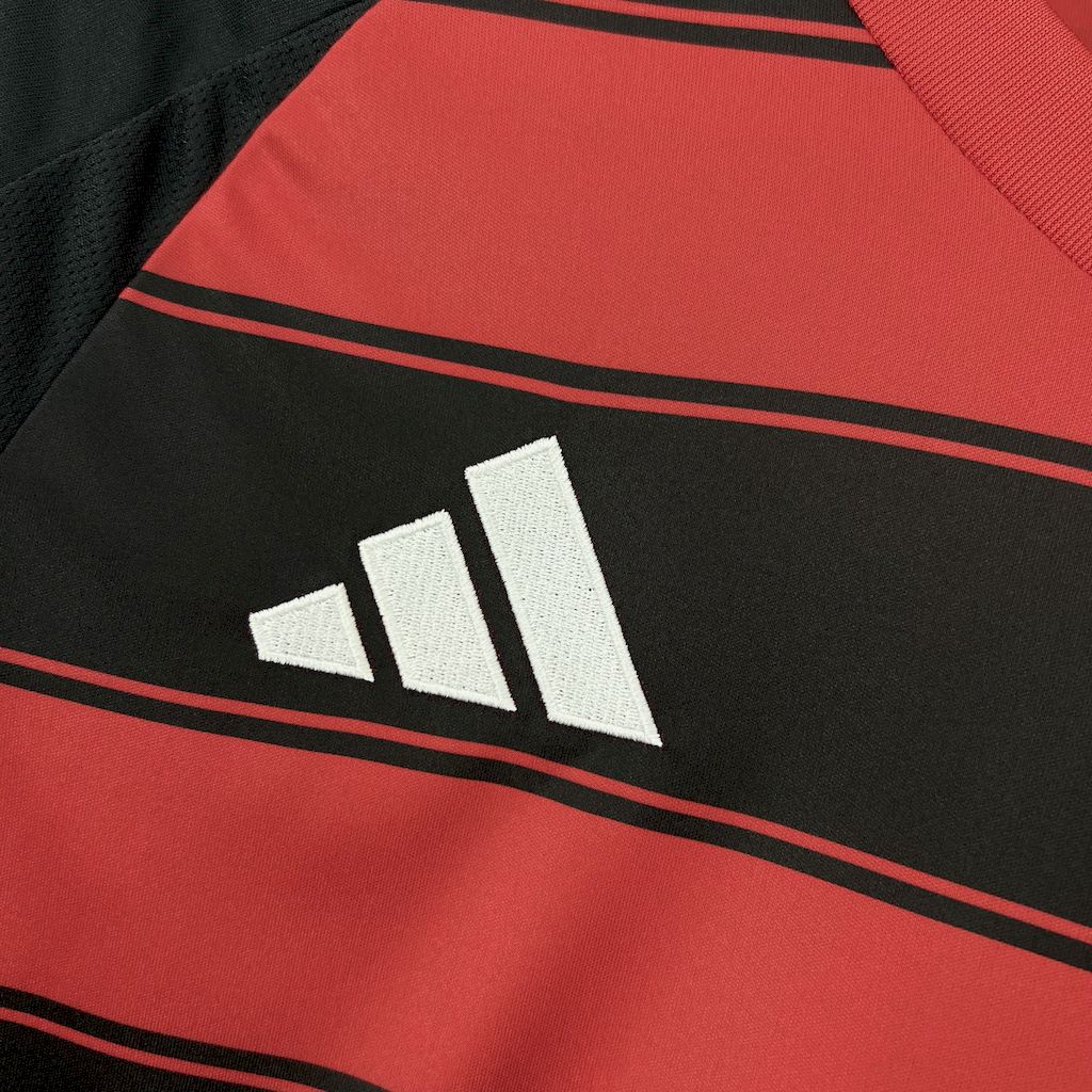 Camisa Flamengo Home 2025/26 Manga Longa