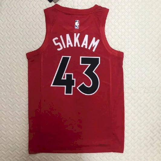 Camisa masculina Pascal Siakam Red Away Team