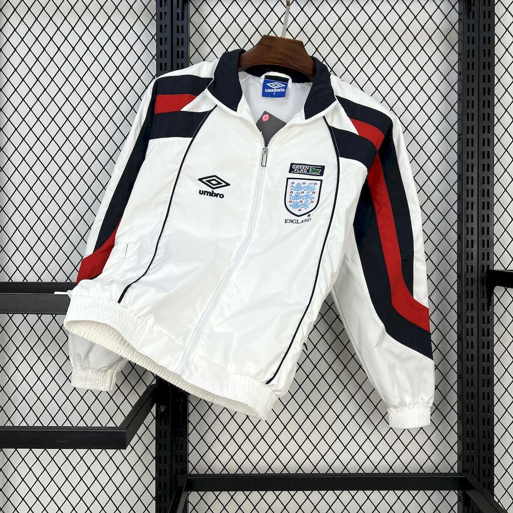 Jaqueta branca Umbro Track da Inglaterra 1998-99