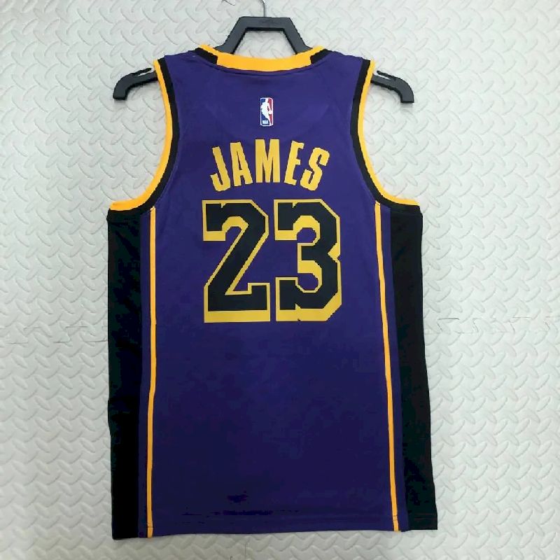 Men’s LeBron James Purple Team Jersey – Statement Edition