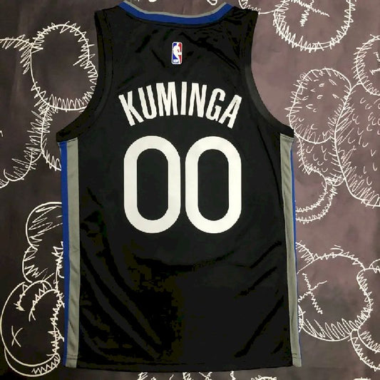 Camisa preta masculina Jonathan Kuminga Team