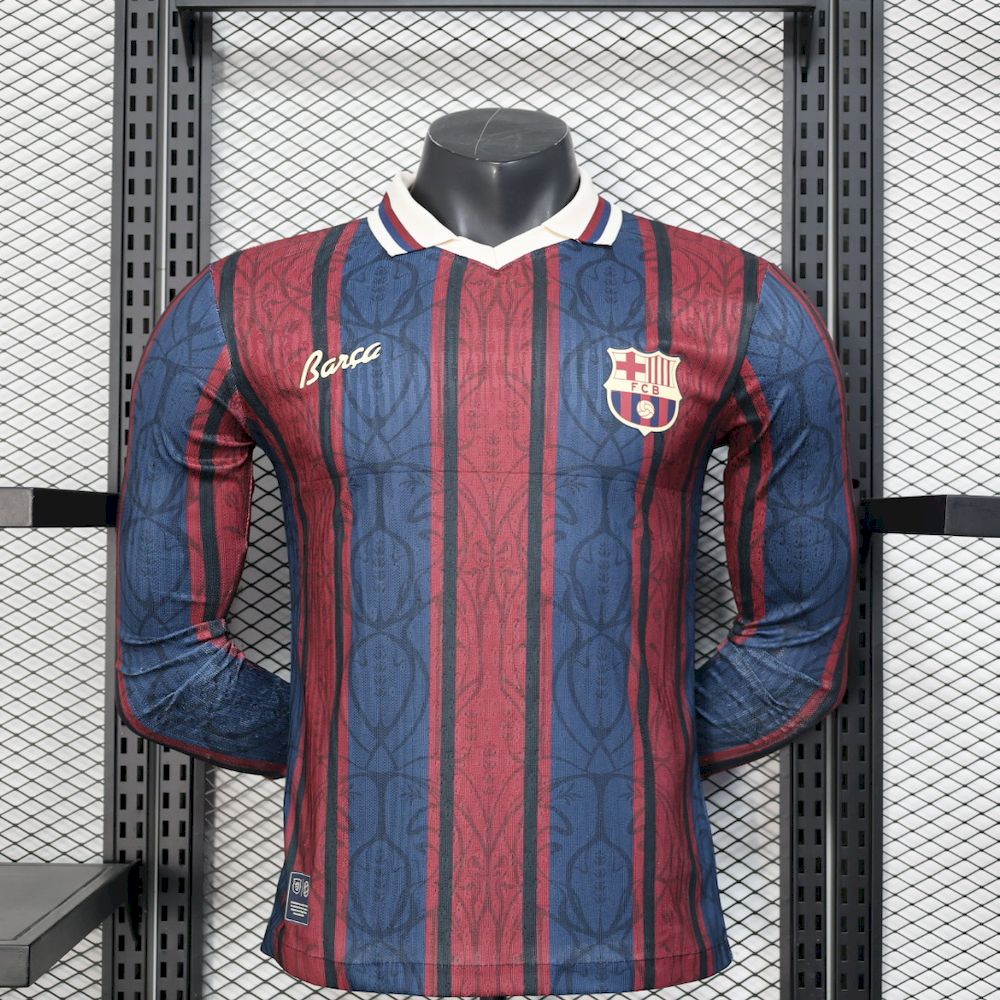 Barcelona 2025/26 Modernist Long Sleeves Jersey Player Version
