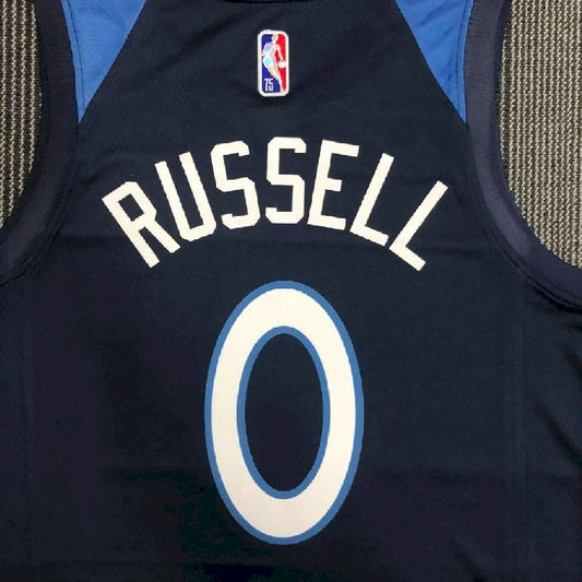 Camisa azul masculina D'Angelo Russell Team – Edição de 75º aniversário