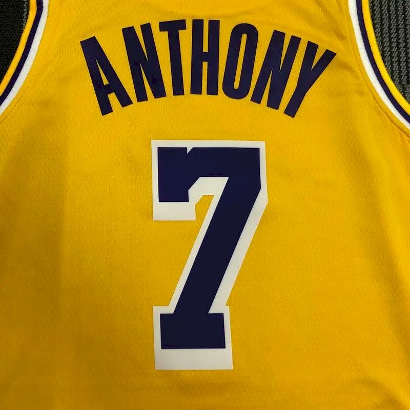 Carmelo Anthony Men’s Yellow Swingman Team Jersey – Icon Edition