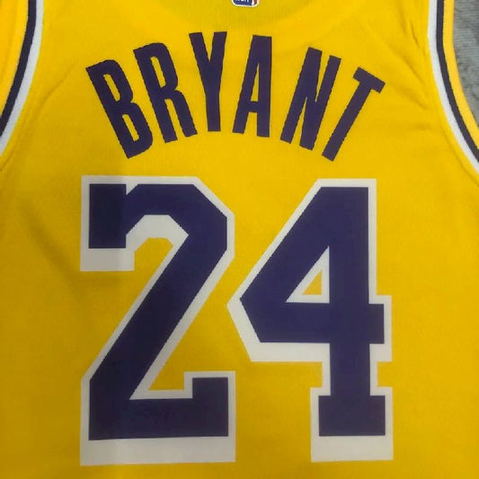 Camisa amarela masculina do time Kobe Bryant