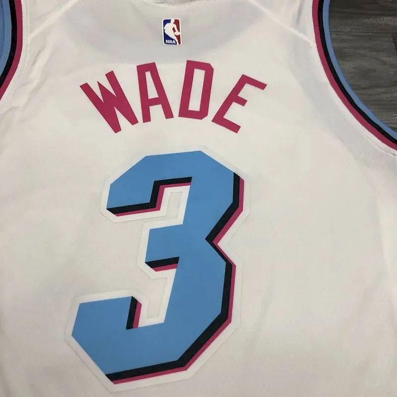 Dwyane Wade Men’s White Player Version Jersey – Retro Classic Edition