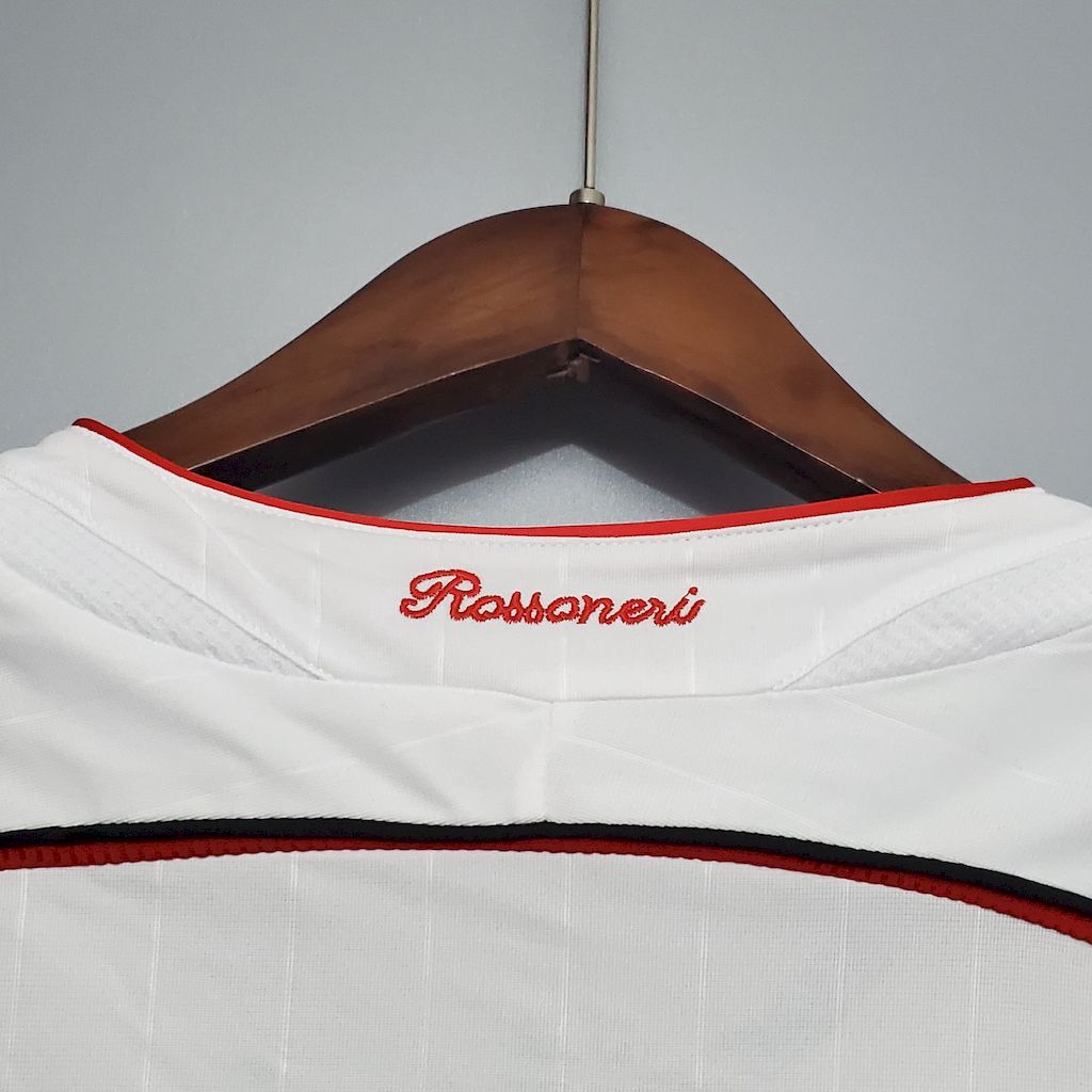 Camisa reserva de mangas compridas retrô do AC Milan 2006/07
