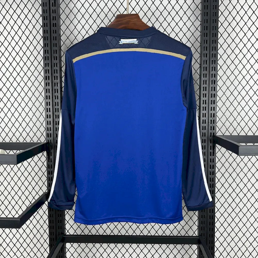 Argentina 2014 Away Long Sleeves Retro Jersey