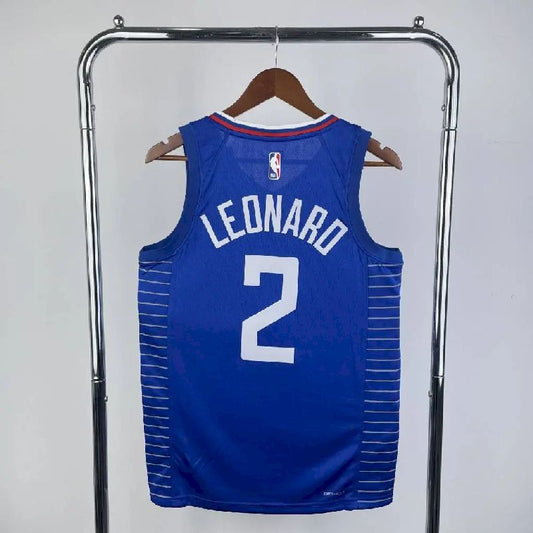 Camisa azul reserva masculina Kawhi Leonard 2023