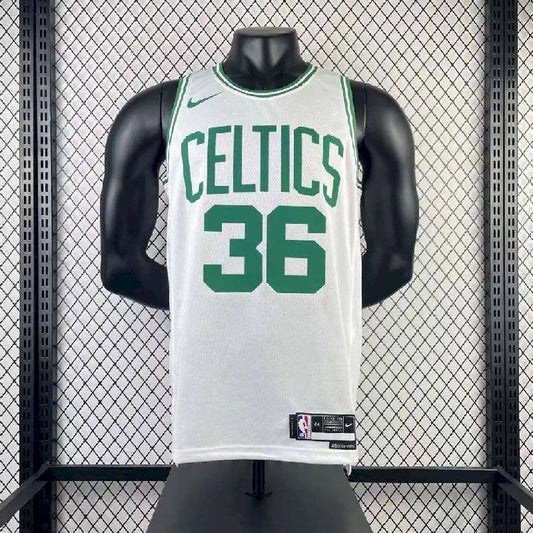 Camisa masculina Marcus Smart branca da equipe