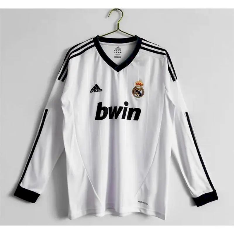 Camisa retrô de mangas compridas do Real Madrid 2012/13