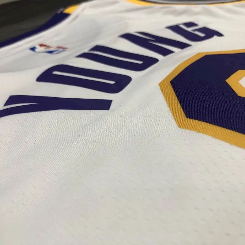Camisa Nick Young White Masculina Versão Jogador
