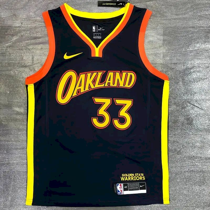 Camisa Swingman James Wiseman 2020-21 Azul Marinho Masculina – Edição City