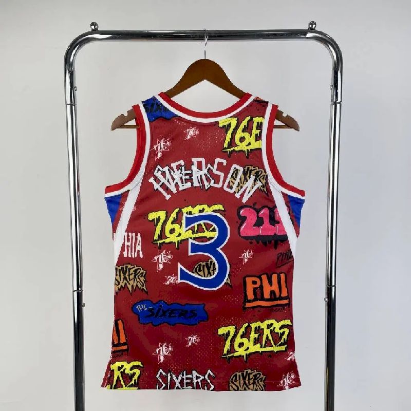 Camisa masculina M&N 1996/97 Allen Iverson retrô