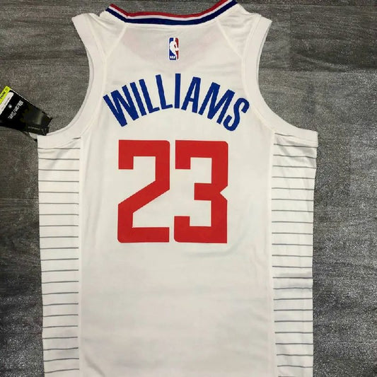 Camisa Lou Williams Branca Masculina 2020-21 Versão Jogador – Edição Associação