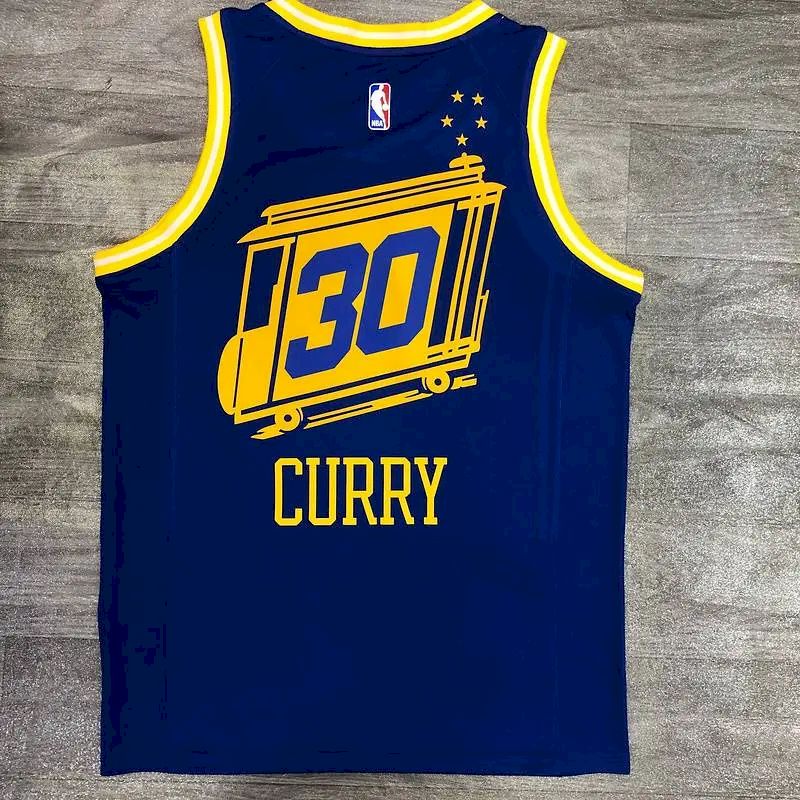 Stephen Curry Men’s Blue Player Version Jersey – Classic Edition
