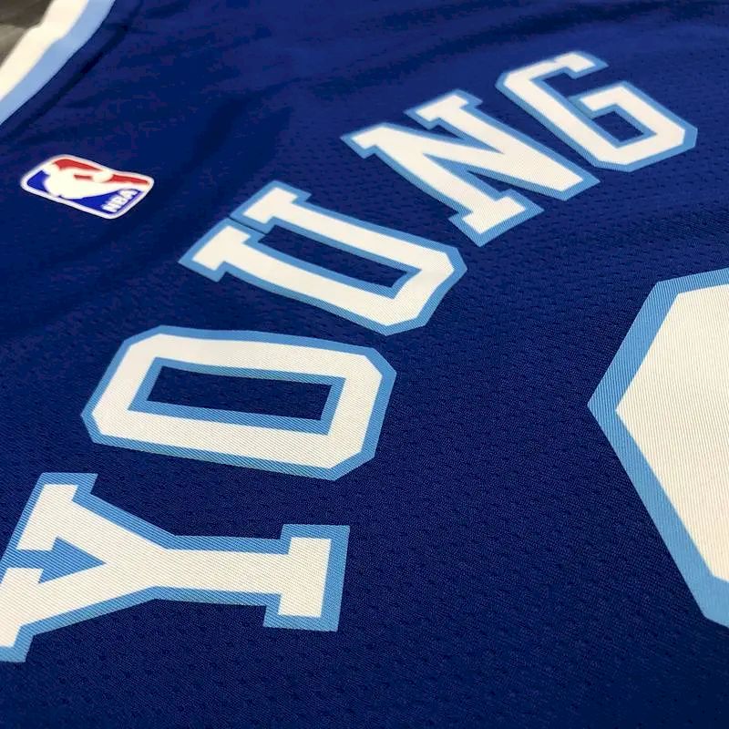 Nick Young Men’s Blue Player Version Jersey – Retro Classic Joint Edition