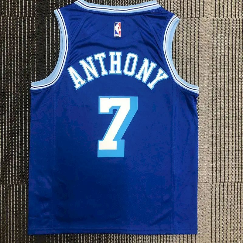 Camisa Carmelo Anthony Royal Retro Classics 2020-21 Swingman Player Version Masculina – Edição Clássica