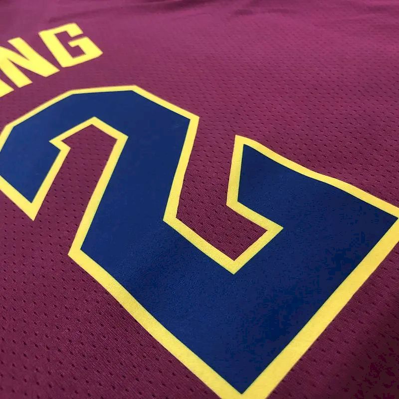 Men’s Kyrie Irving Maroon Swingman Player Version Jersey – Icon Edition