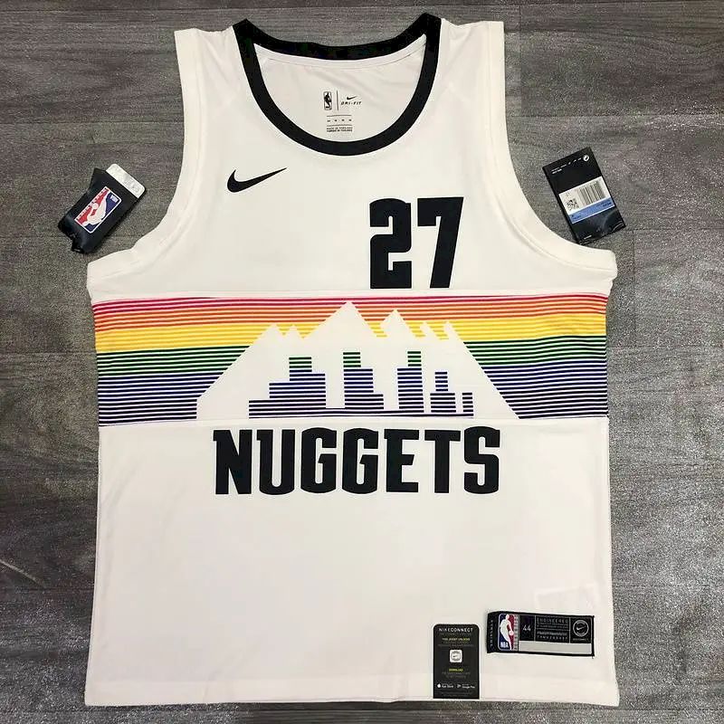 Camisa Jamal Murray White Masculina Versão Jogador - Edição Clássica Retro