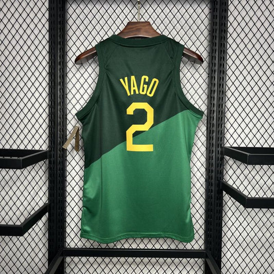 Brazil 2024/25 Yago#2 Away Basketball Jersey National Team
