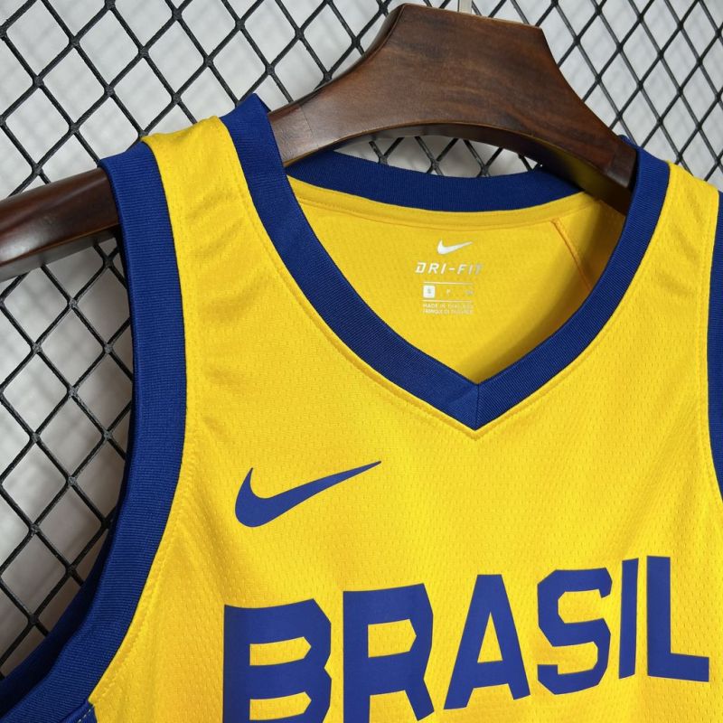 Brazil 2024/25 Caboclo#50 Home Basketball Jersey National Team