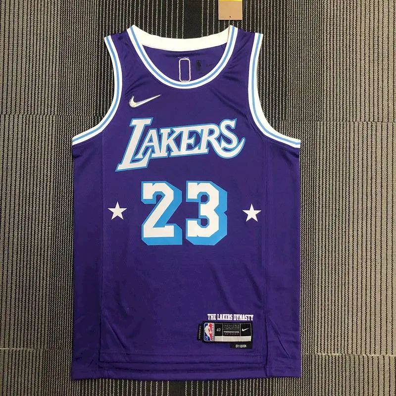 Men’s LeBron James Purple Team Jersey – 75th Anniversary City Edition