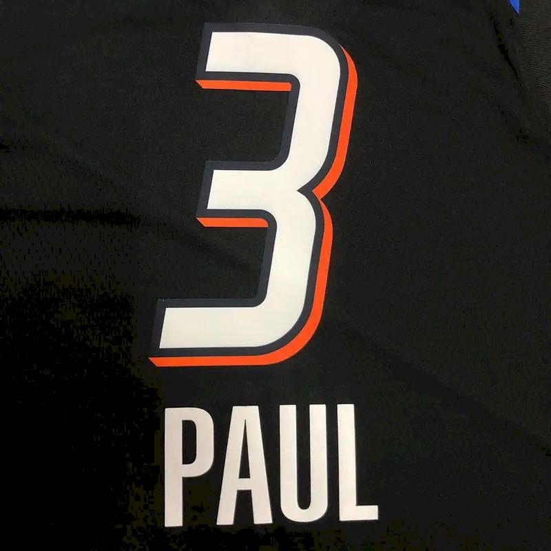 Camisa preta masculina Chris Paul Team – Edição City