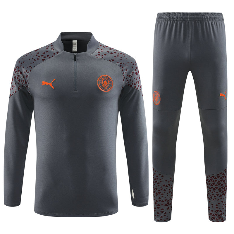 Suéter e calça Manchester City 2023/24 com zíper e meio zíper 14001