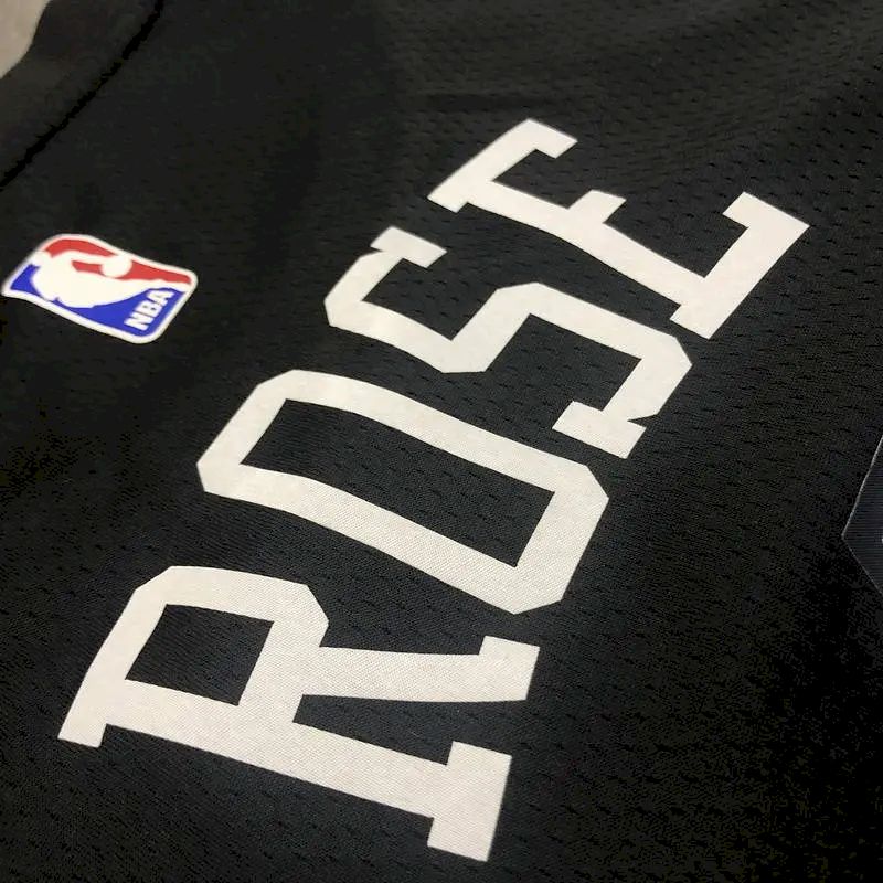 Camisa Derrick Rose Preta Masculina 2020-21 Swingman Versão Jogador – Edição City