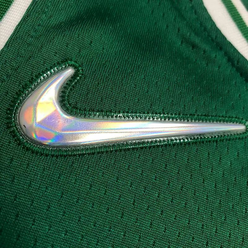 Camisa masculina Jaylen Brown Green Team – Edição City de 75º aniversário