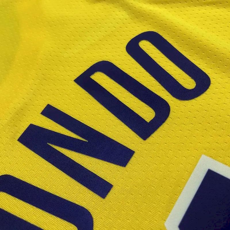 Men’s Rajon Rondo Yellow Team Jersey – 75th Anniversary Edition
