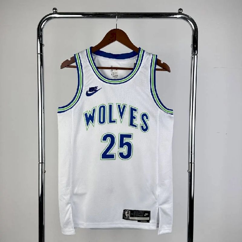 Camisa Derrick Rose Retro Masculina 2024 Branca