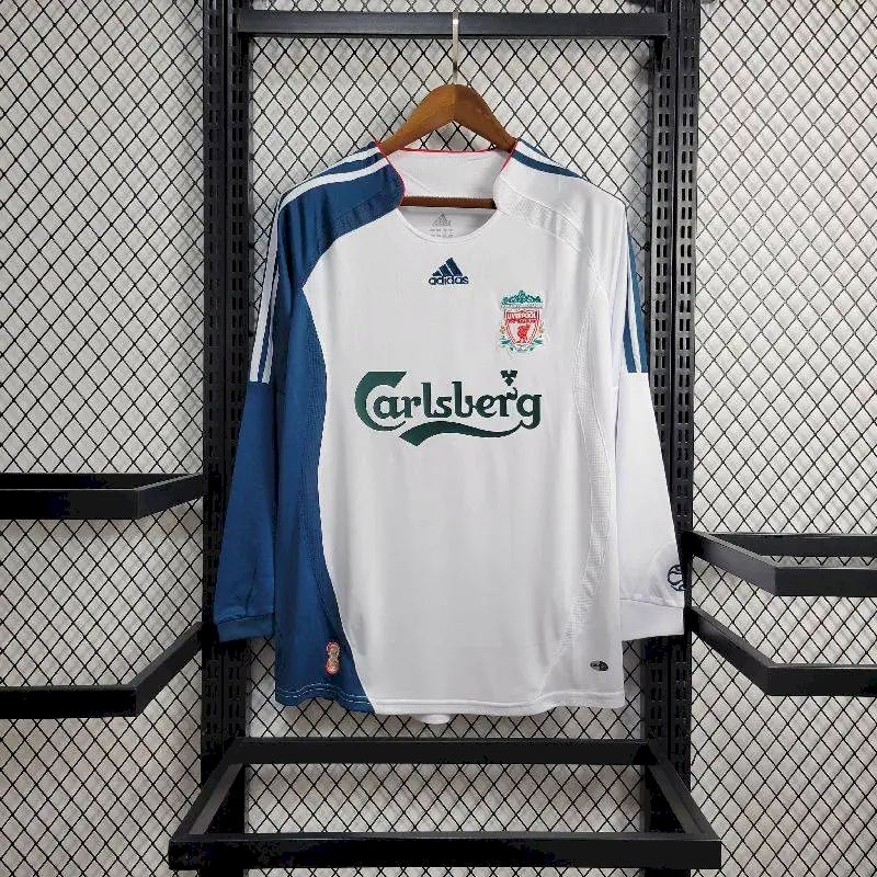 Camisa retrô mangas compridas Liverpool 2006/07 Third