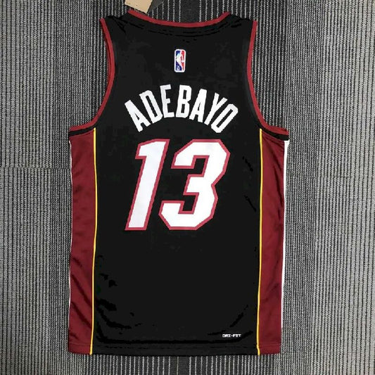 Men’s Bam Adebayo Black Team Jersey – 75th Anniversary Edition
