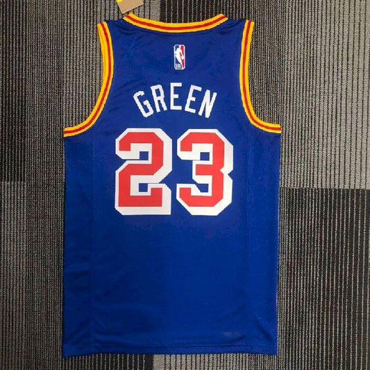 Camisa Draymond Verde Azul Retro Masculina – Edição de 75º Aniversário