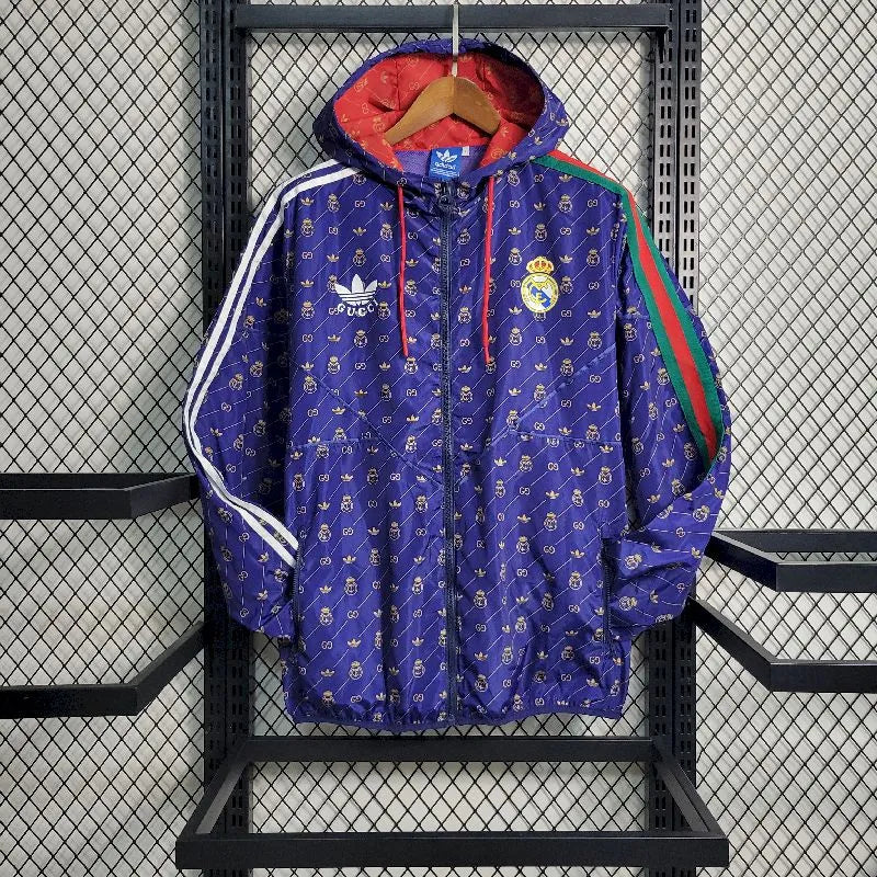 Jaqueta corta-vento Gucci x JOINT 23-24 do Real Madrid