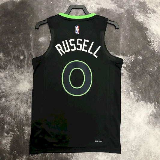 Camisa preta masculina D'Angelo Russell Team – Edição Statement