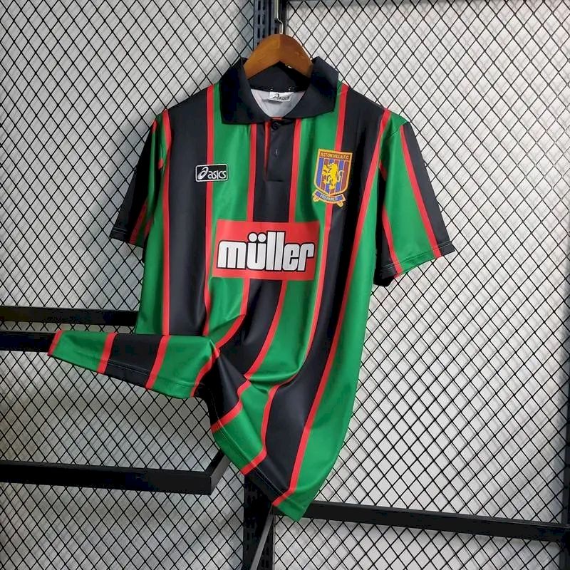 Camisa retrô reserva do Aston Villa 1993/95