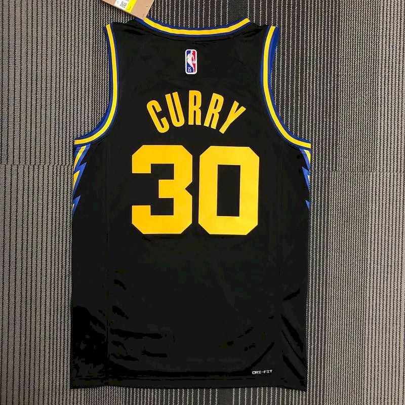 Camisa preta masculina Stephen Curry Team – Edição City do 75º aniversário