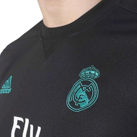 Camisa retrô de mangas compridas reserva do Real Madrid 2017/18