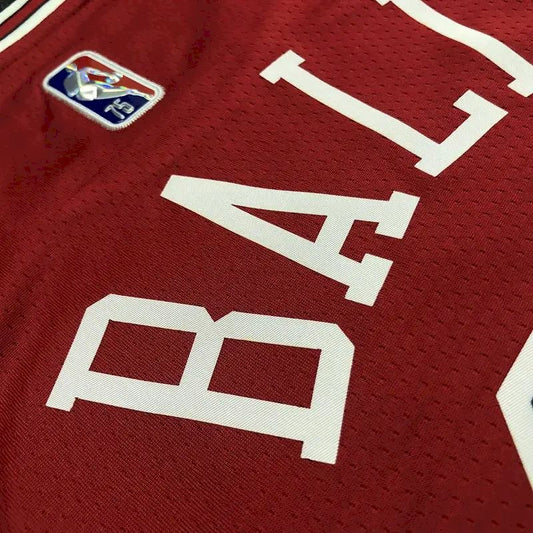 Camisa masculina vermelha da Lonzo Ball Team – Edição de 75º aniversário
