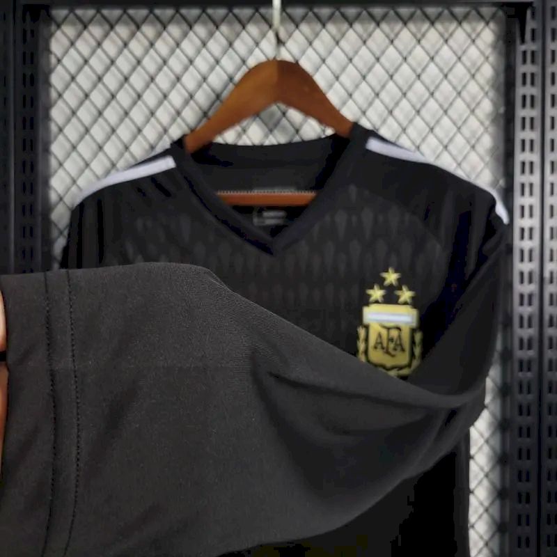 Camisa Argentina 2023/24 Preta Manga Longa